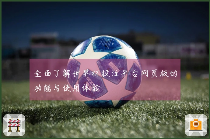 全面了解世界杯投注平台网页版的功能与使用体验